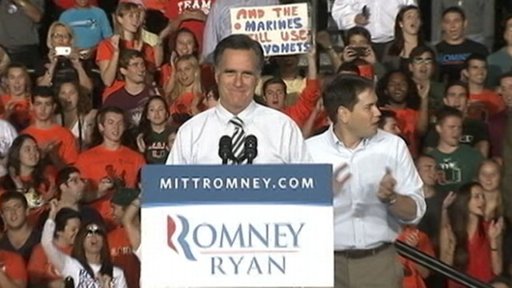 Romney campaigning Oct 31 2012