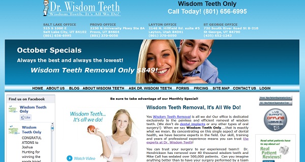 Dr Wisdom Teeth website