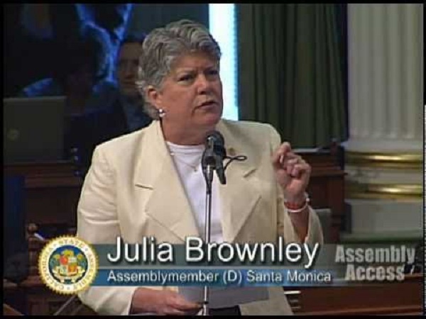 California Assemblywoman Julia Brownley speaking