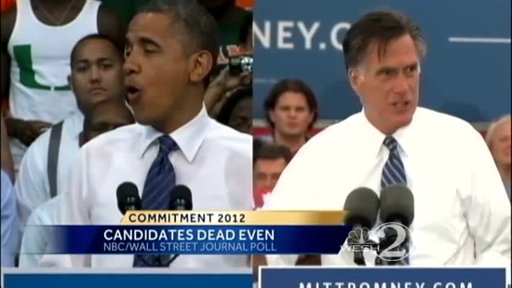 Obama and Romney Campaigning