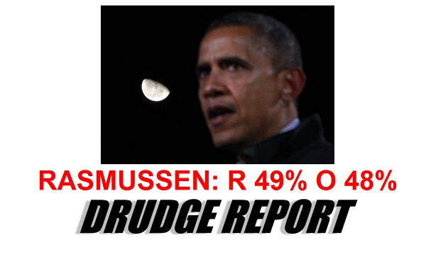 Rasmussen Poll Romney 49 vs. Obama 48