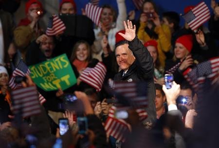 Romney campaigning in Virginia