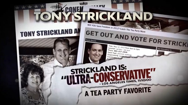 TV Ad Calling Tony Strickland an Ultra Conservative